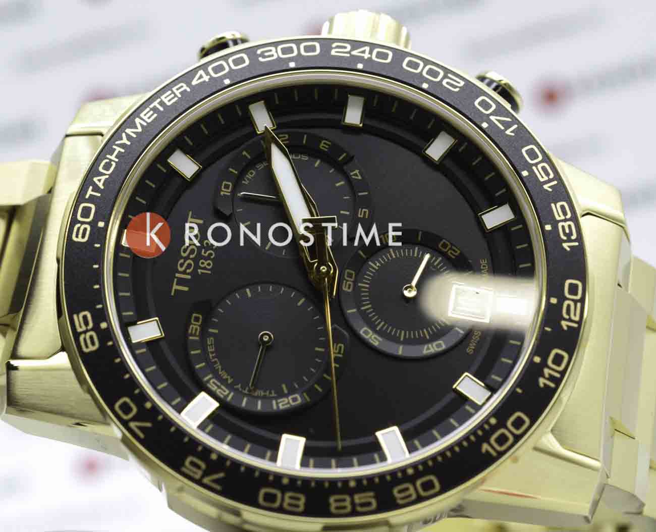 Оригинальные часы Tissot Tissot SuperSport Chrono T125.617.33.051.01 кварцевые калибр механизма eta g10.212 общий вид