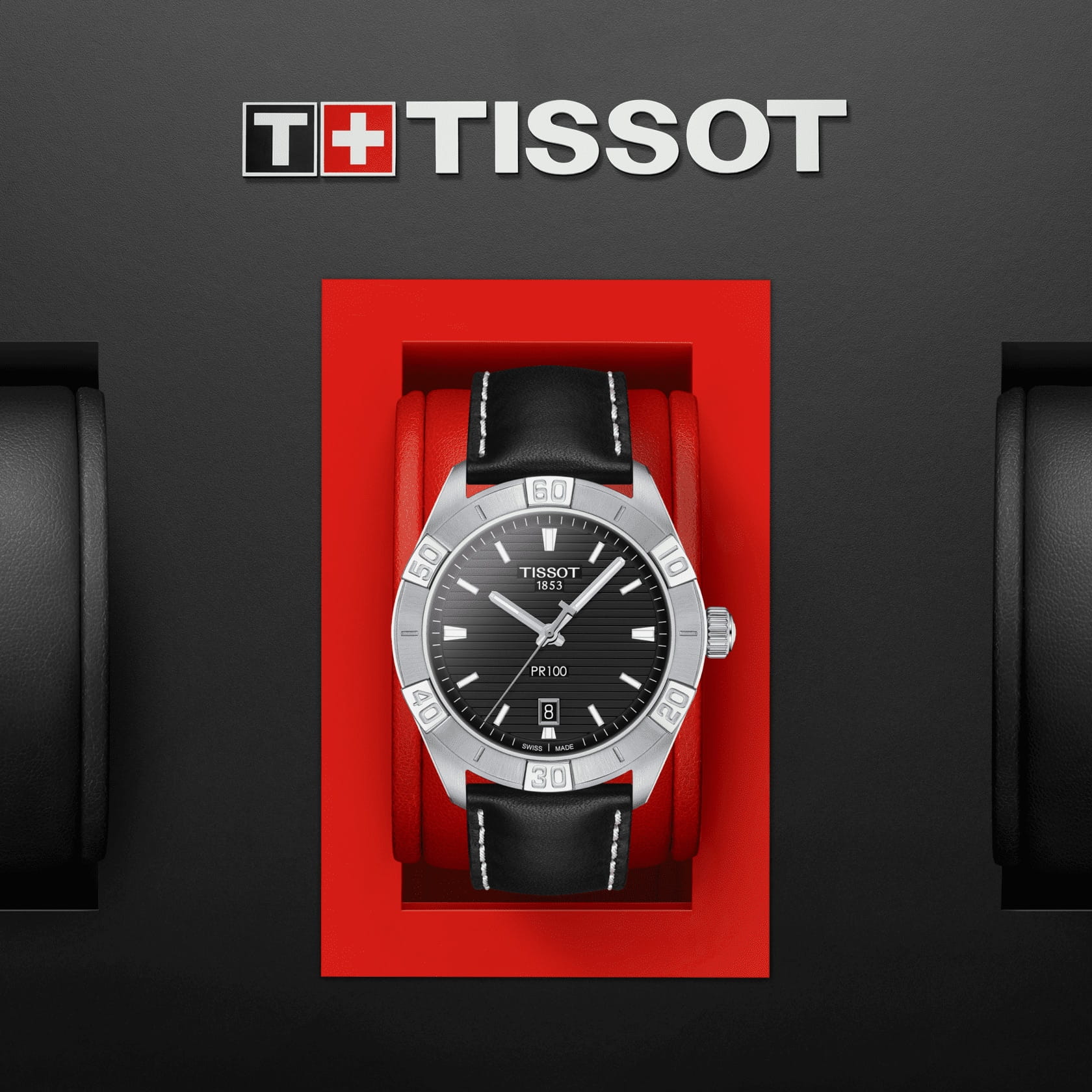 Tissot Tissot PR 100 Sport Gent T101.610.16.051.00 мужские часы черный циферблат на запястье