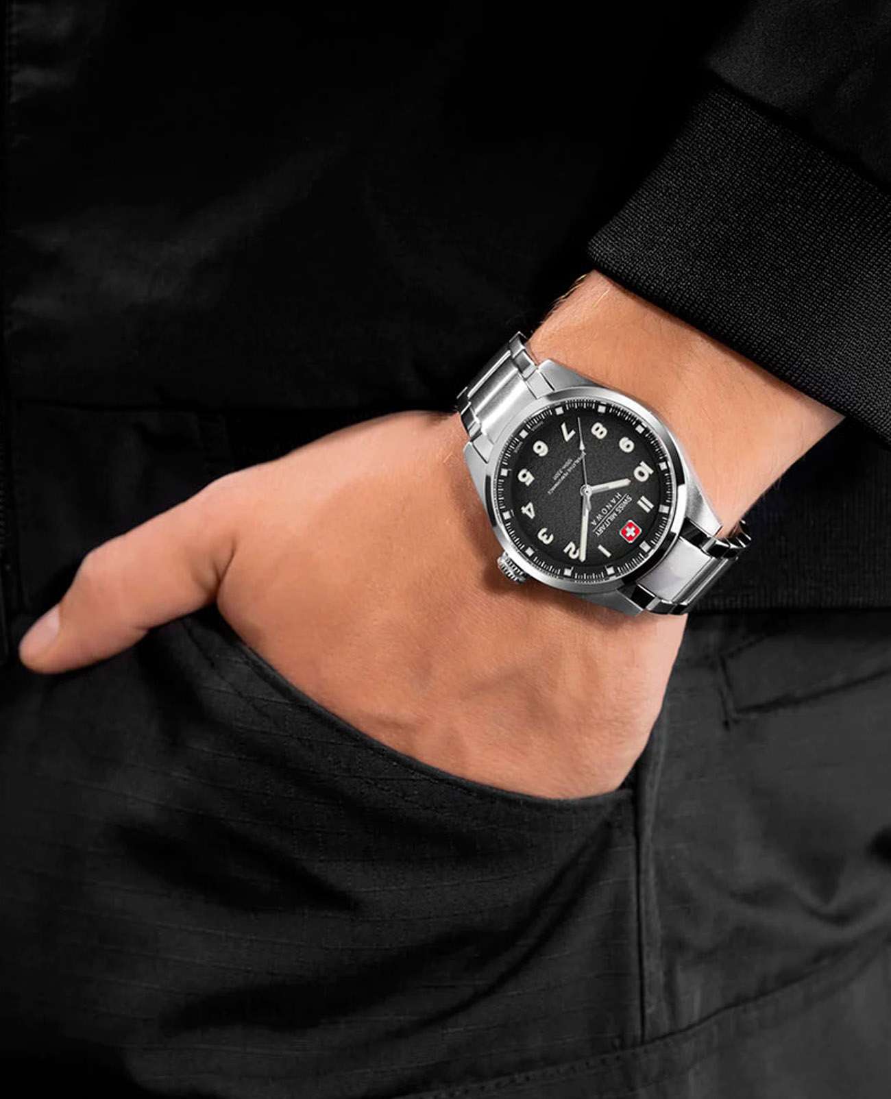 Swiss Military Hanowa Swiss Military Hanowa Greyhound SMWGG0001503  - задняя крышка сталь металл корпуса, швейцария часы