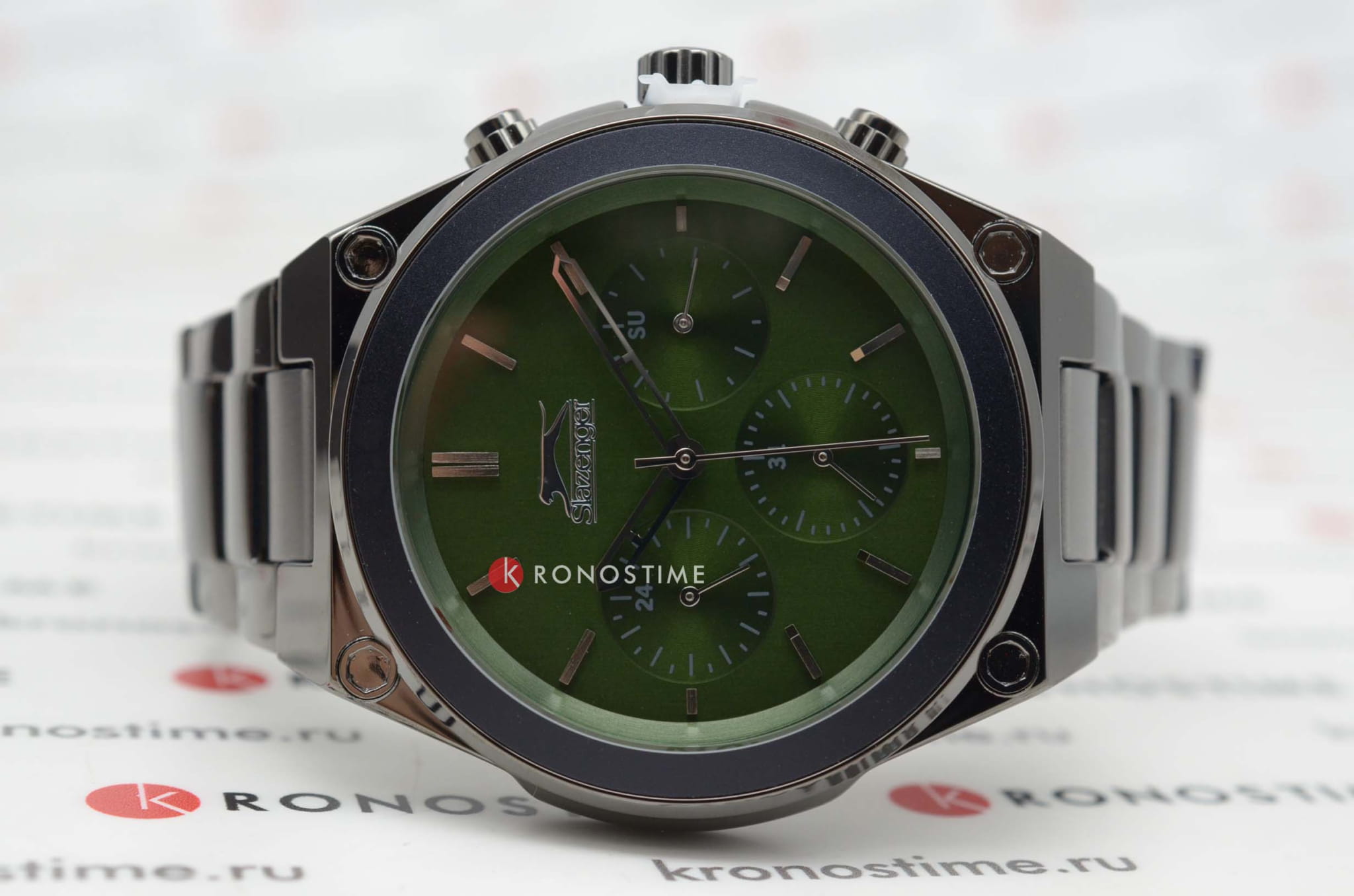 Slazenger Slazenger Multifunction SL.09.2027.2.05,  англия мужские часы на браслете суперметалл с ip покрытием боковой вид