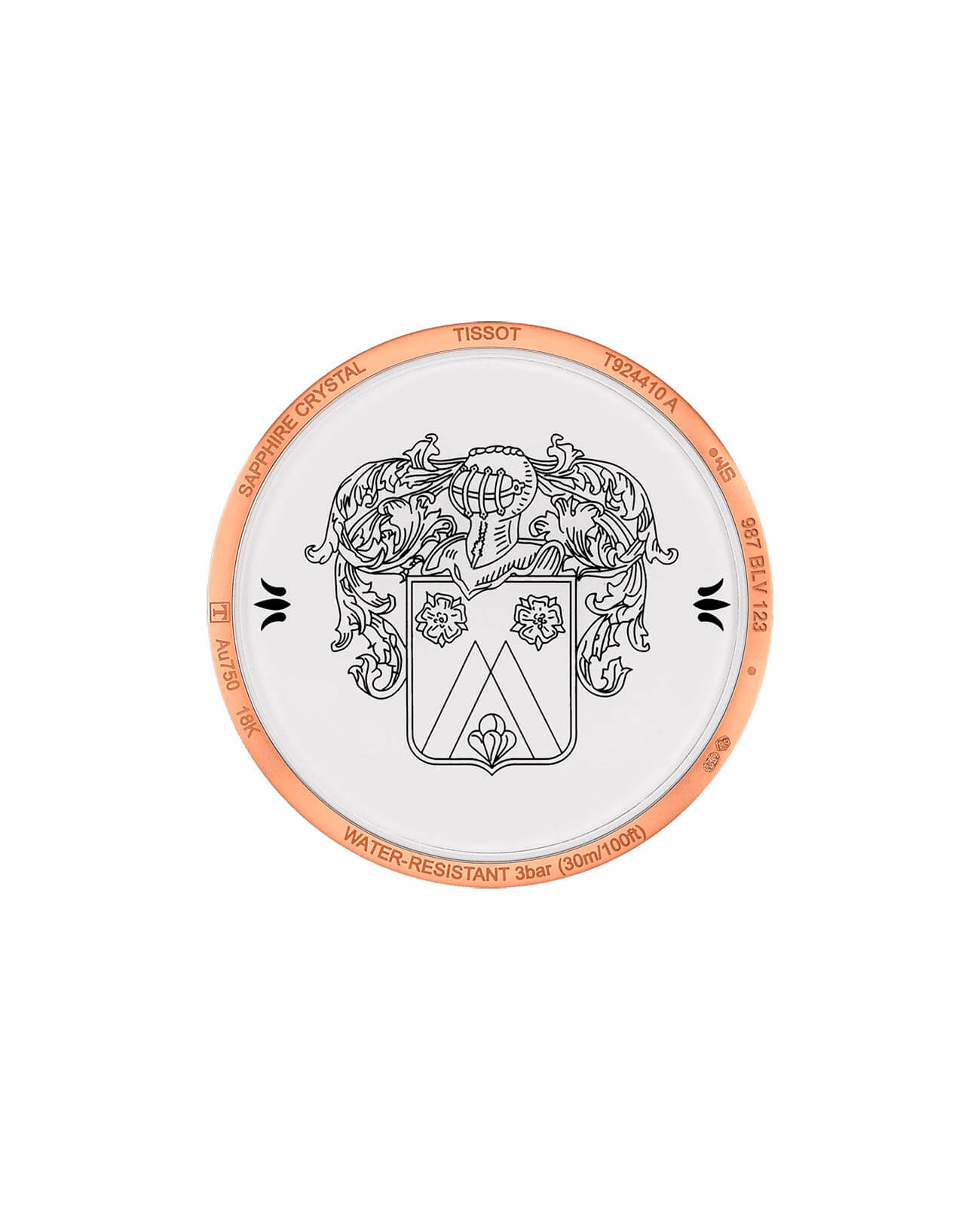 Tissot Tissot Fascination 18K Gold T924.410.76.031.00 , наручные мужские часы фото под углом