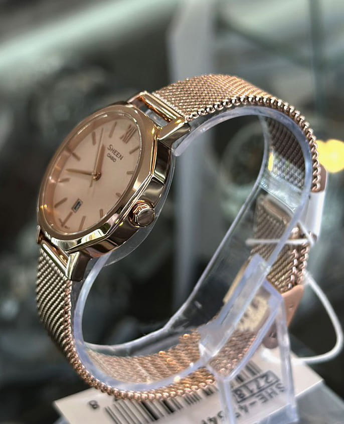 Оригинальные часы Casio Casio Sheen SHE-4554PGM-4AUEF кварцевые калибр механизма  общий вид