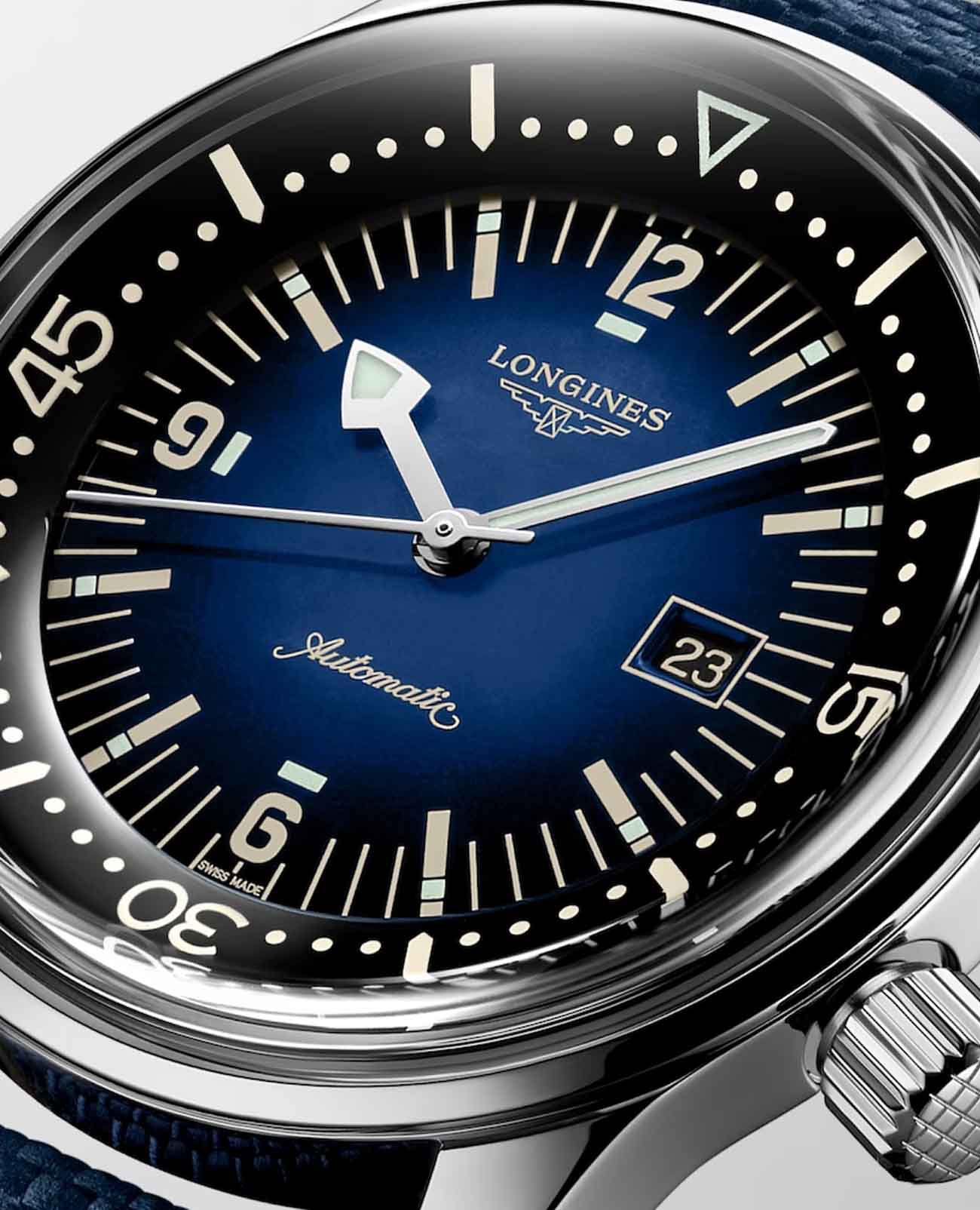 Longines Longines Legend Diver L3.374.4.90.2  - задняя крышка металл сталь корпуса, швейцария часы