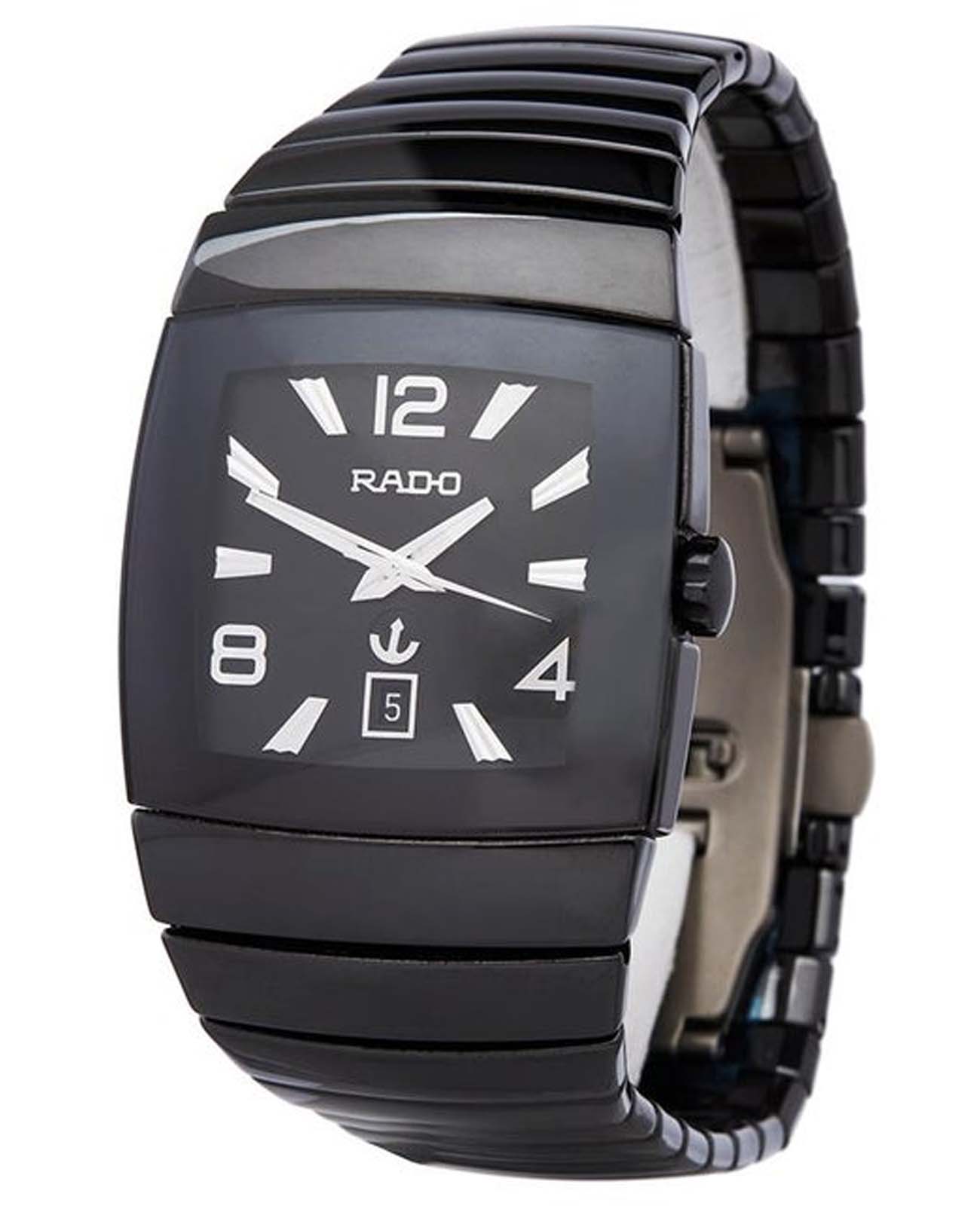 Rado Rado Sintra R13691152 кварцевые мужские часы часы крупный план черный циферблата