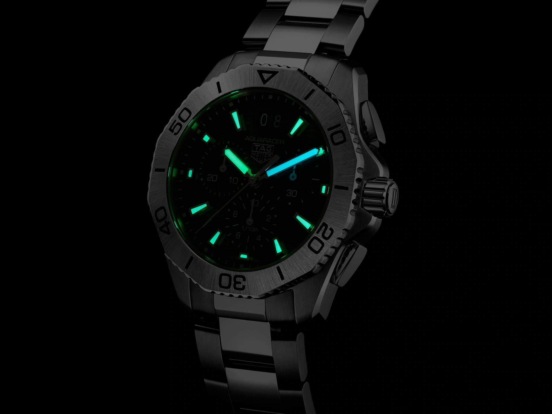 Оригинальные часы TAG Heuer TAG Heuer Aquaracer Professional 200 Date CBP1110.BA0627 кварцевые калибр механизма  общий вид