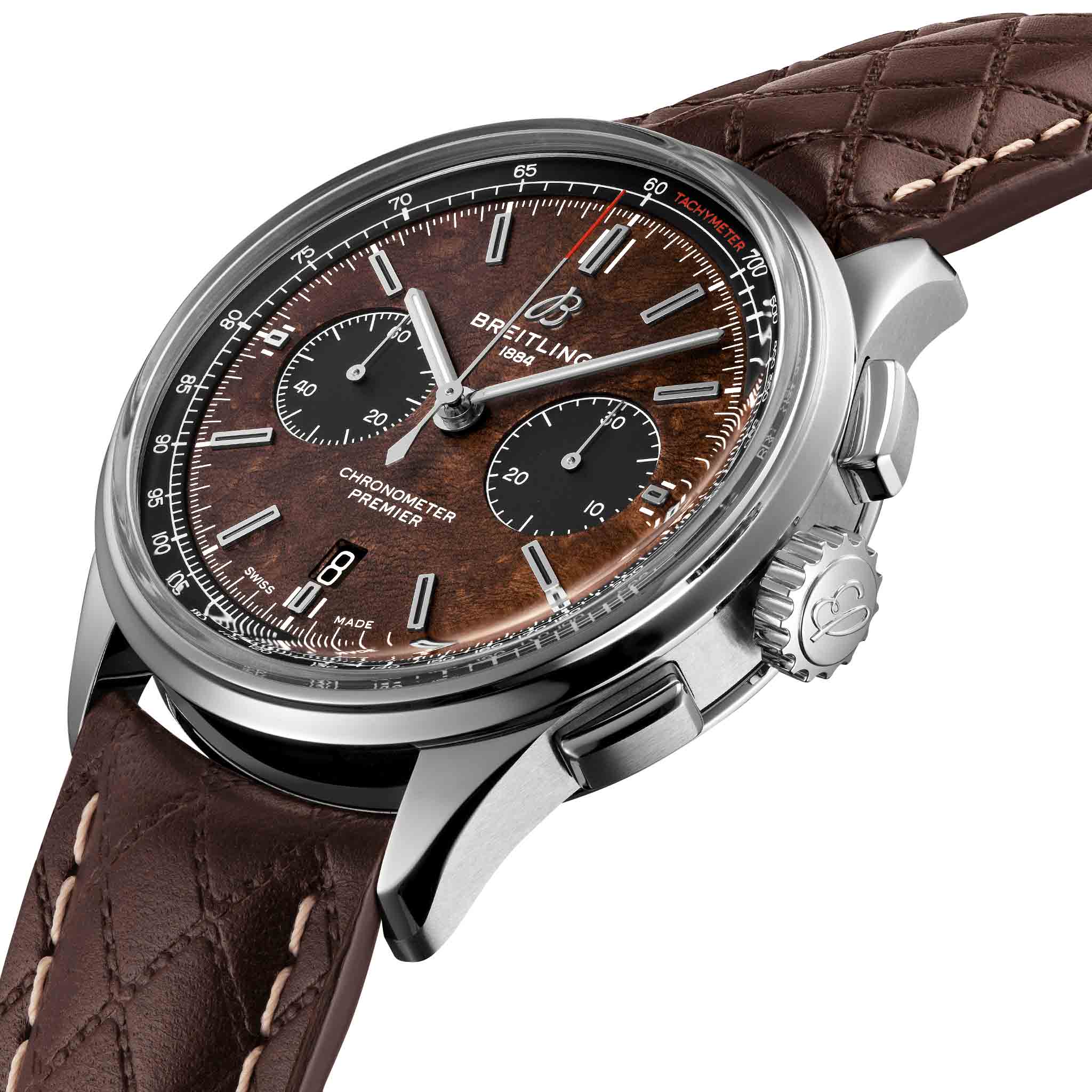 Breitling Breitling Premier B01 Chronograph 42 Bentley Centenary Limited Edition AB01181A1Q1X2 , наручные мужские часы фото под углом