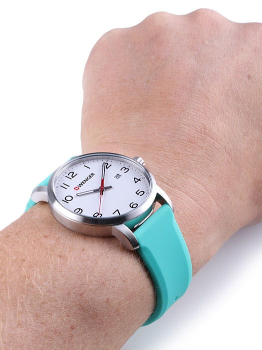 Wenger 01.1641.108 мужские часы белый циферблат на запястье