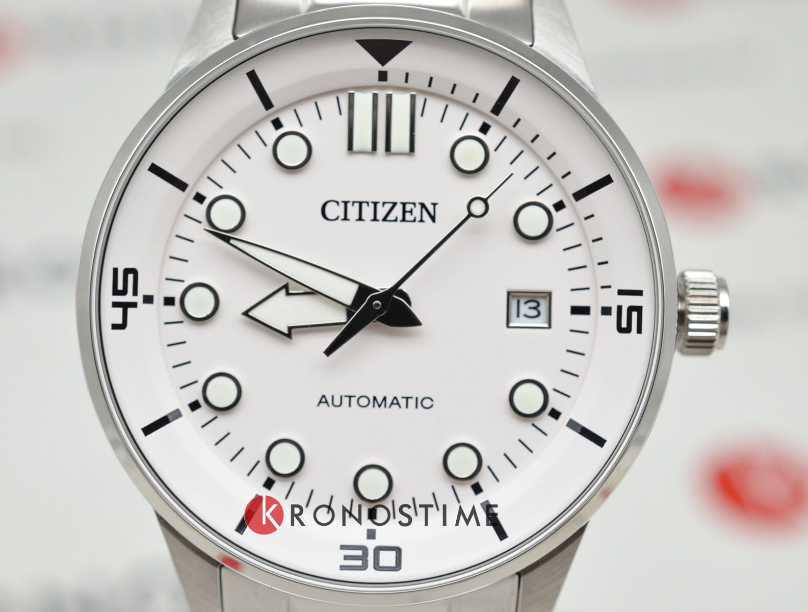 Citizen Citizen Automatic NJ0191-83A, automatic citizen япония мужские часы на браслете нержавеющая сталь боковой вид