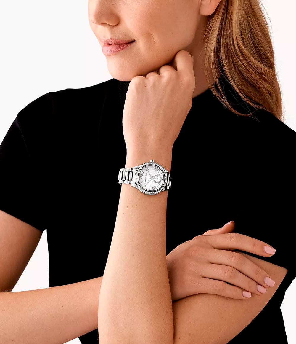 Michael Kors Michael Kors Sage MK4807,  сша женские часы на браслете нержавеющая сталь боковой вид