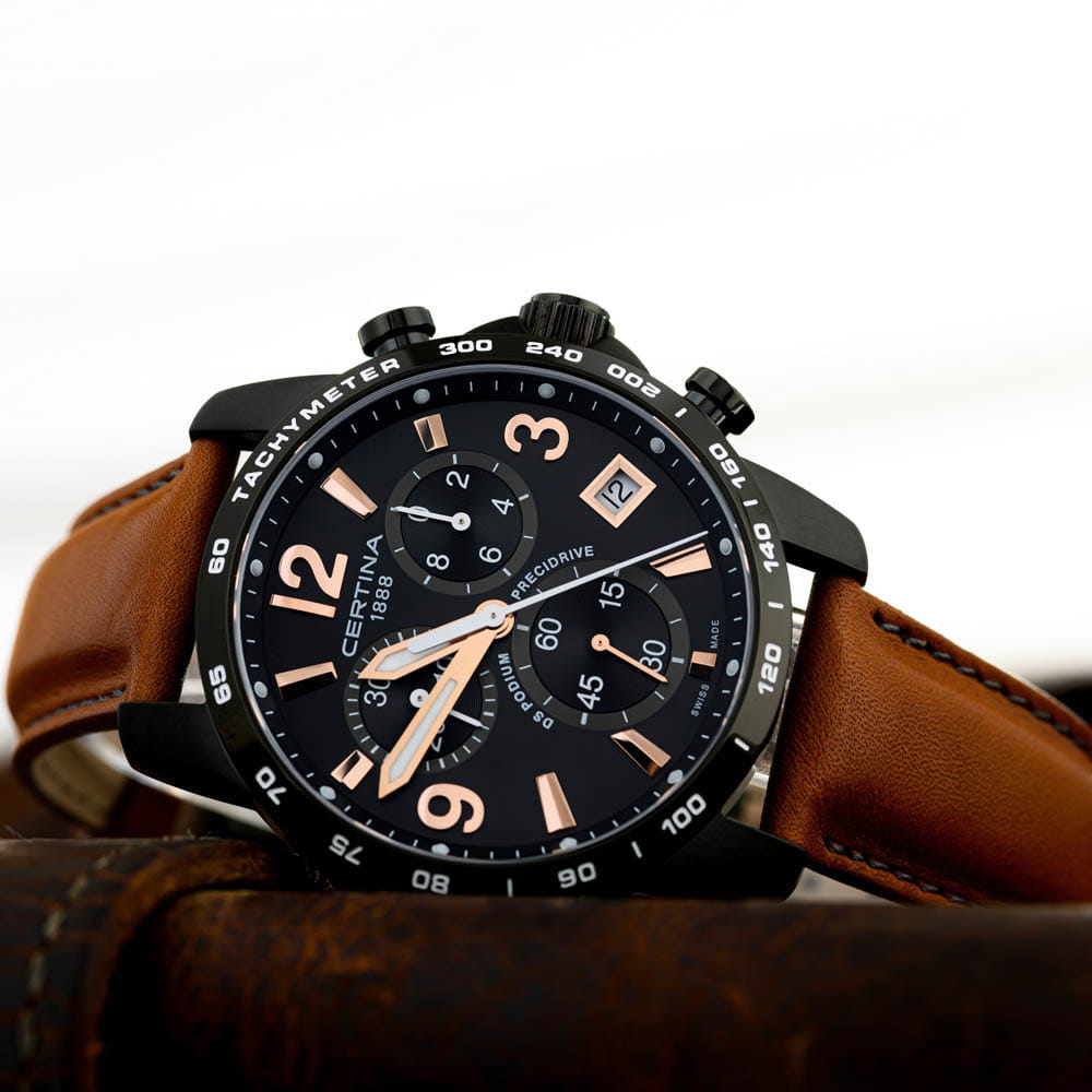 Оригинальные часы Certina Certina DS Podium Chronograph 1/10 sec C034.417.36.057.00 кварцевые калибр механизма g10.212 aa precidrive общий вид