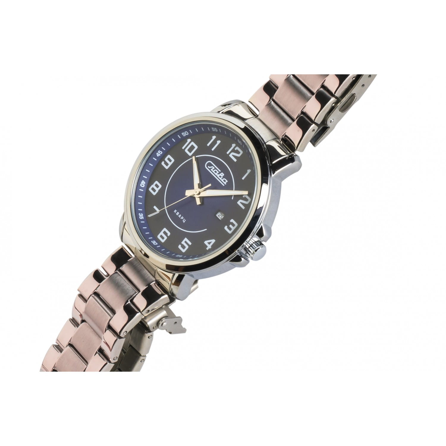 Слава Слава Традиция 2351774/100-2115,  россия мужские часы на браслете нержавеющая сталь боковой вид