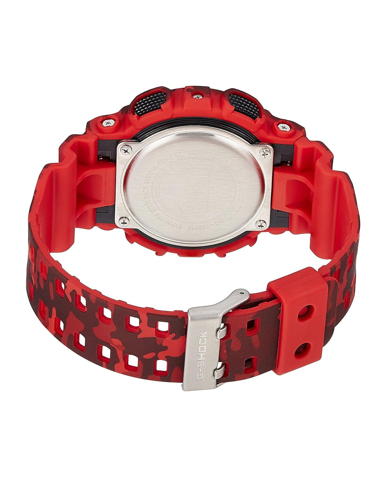 Casio Casio G-Shock GD-120CM-4DR, g-shock япония мужские часы на браслете пластик боковой вид