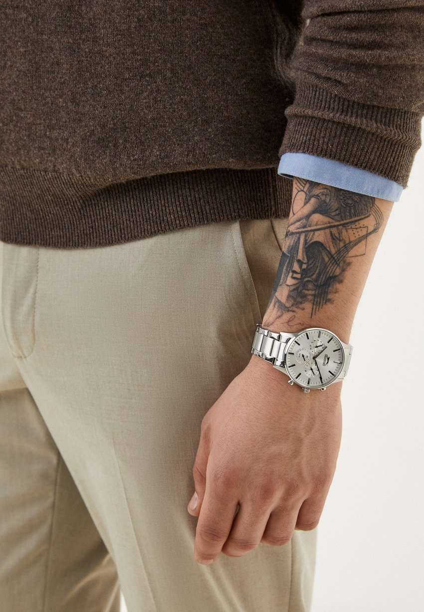 Slazenger Slazenger SL.09.2214.2.05 кварцевые мужские часы часы крупный план серебристый циферблата