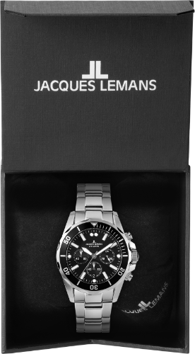 Jacques Lemans Jacques Lemans Sport 1-2091F,  австрия мужские часы на браслете нержавеющая сталь боковой вид