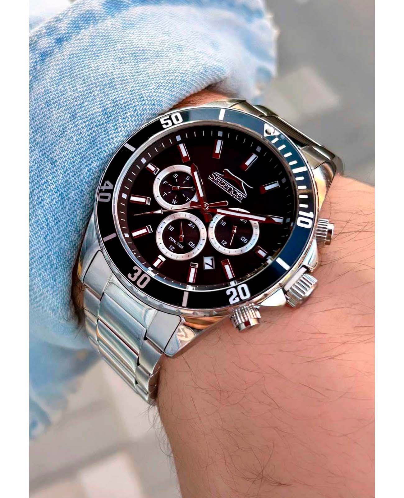 Slazenger Slazenger Multifunction SL.09.2091.2.01 , наручные мужские часы фото под углом