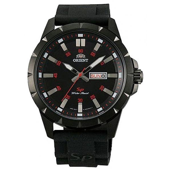 Orient Orient UG1X00BB (FUG1X00BB)  UG1X00BB  мужские часы черный циферблат, браслет  — вид спереди