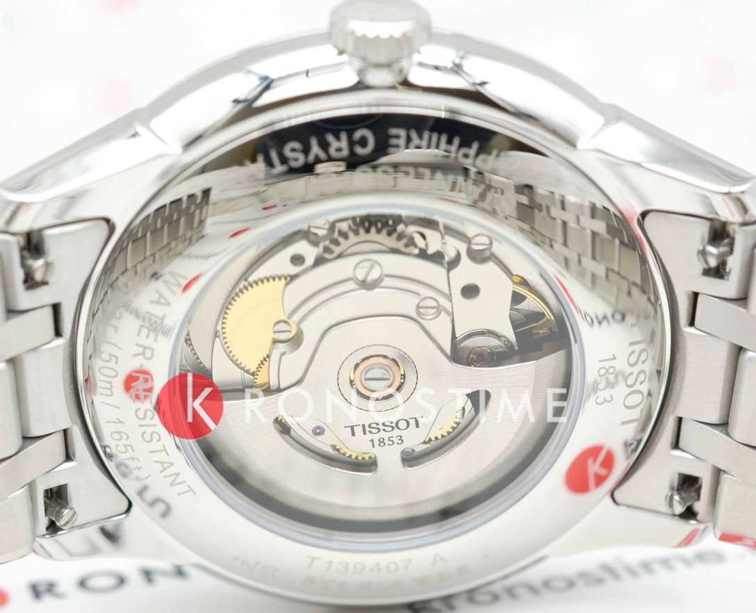Tissot Tissot Chemin des Tourelles Powermatic 80 42mm T139.407.11.048.00 механические мужские часы часы крупный план синий циферблата
