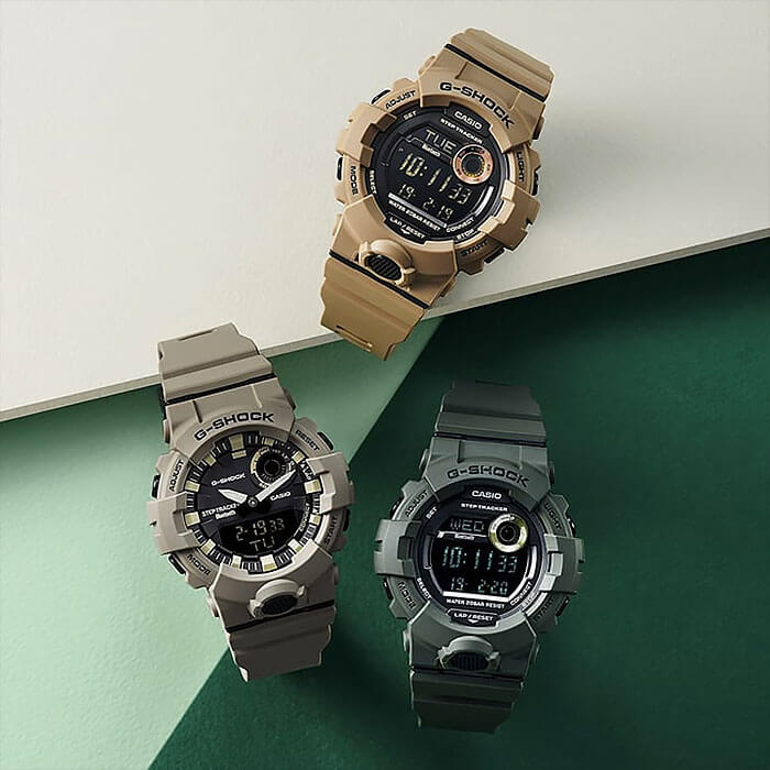 Casio GBA-800UC-5A мужские часы застежка крупным планом