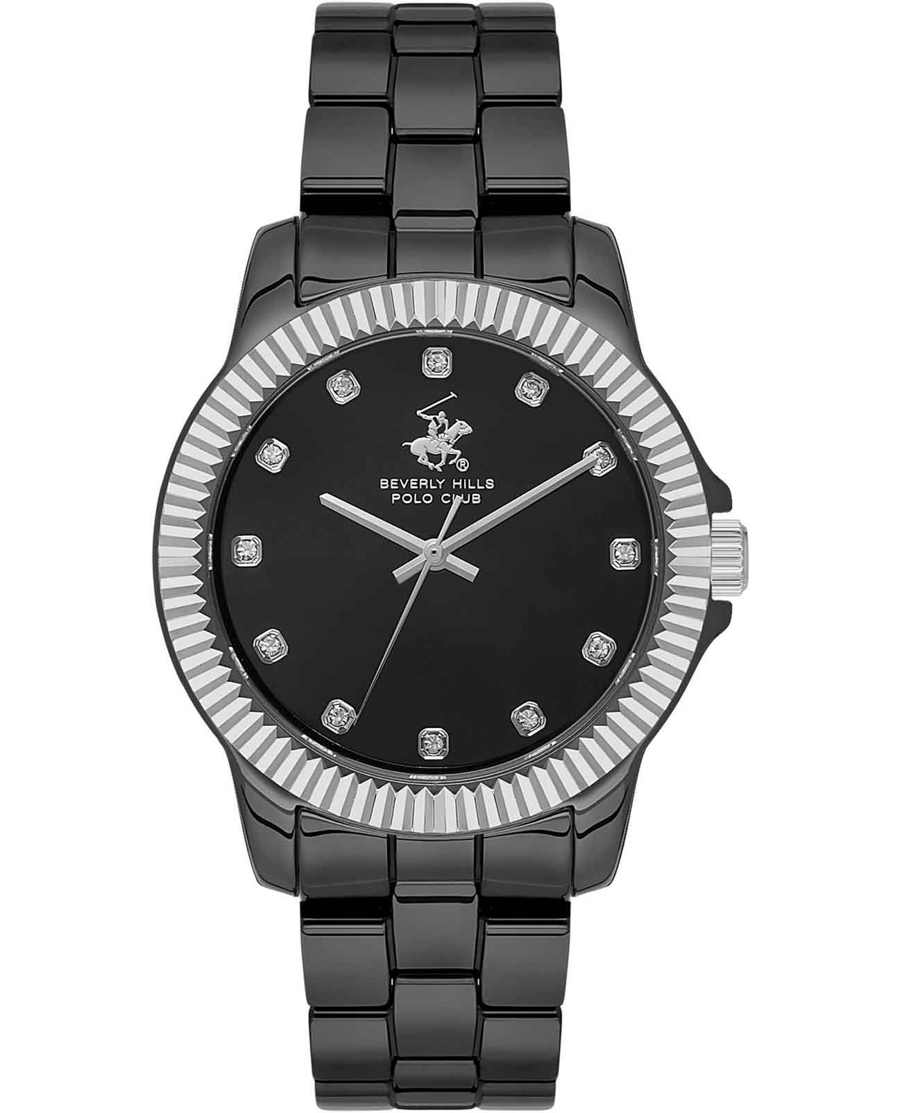 Beverly Hills Polo Club Beverly Hills Polo Club Quartz Ceramic BP3622X.650  BP3622X.650 кварцевые женские часы черный циферблат, браслет керамика — вид спереди
