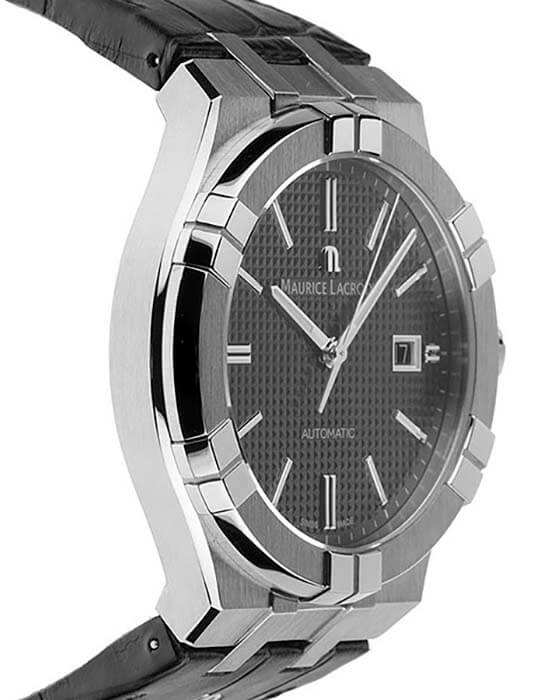 Maurice Lacroix Maurice Lacroix Aikon Automatic AI6008-SS001-330-1, aikon швейцария мужские часы на браслете кожаный боковой вид