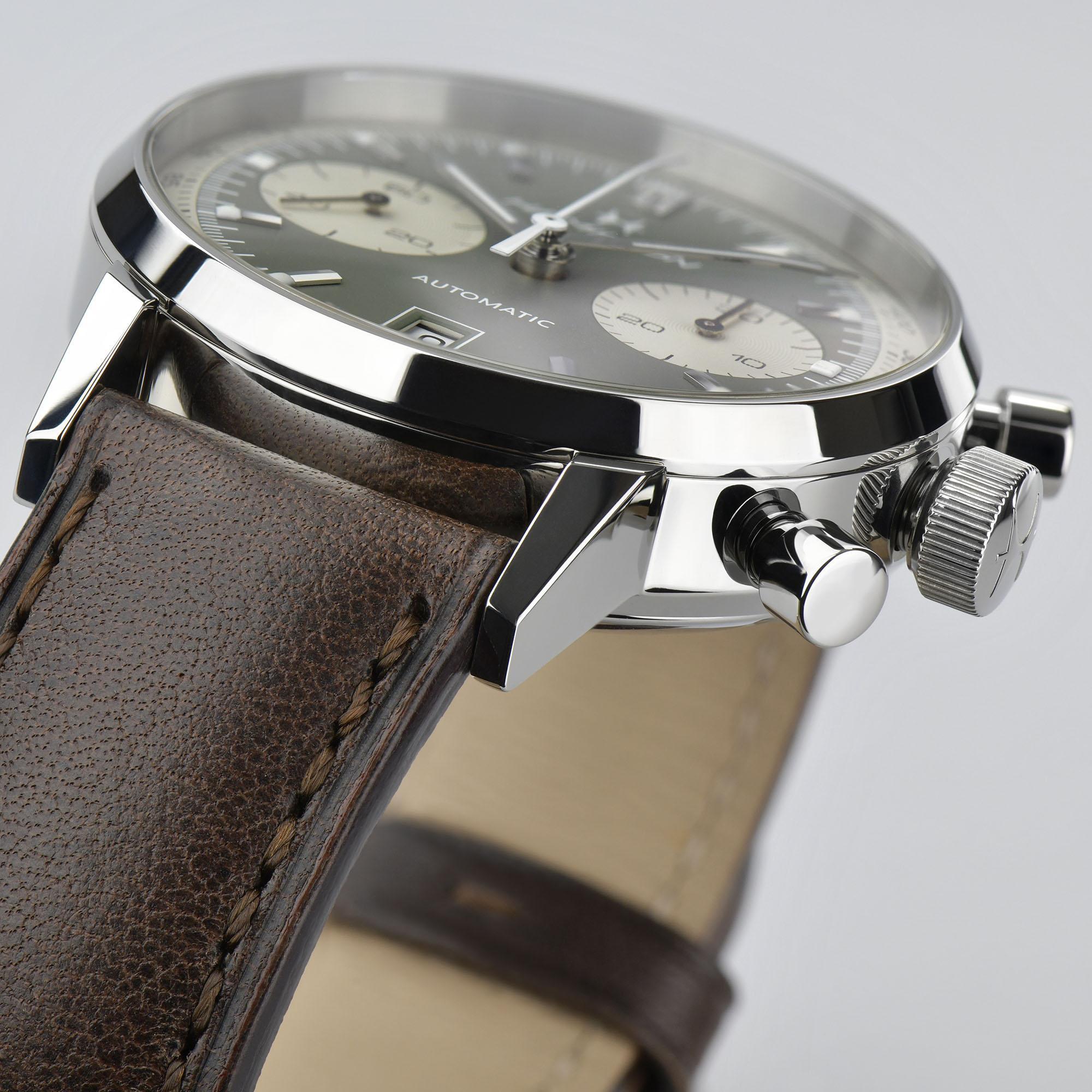 Hamilton H38416560 мужские часы застежка крупным планом