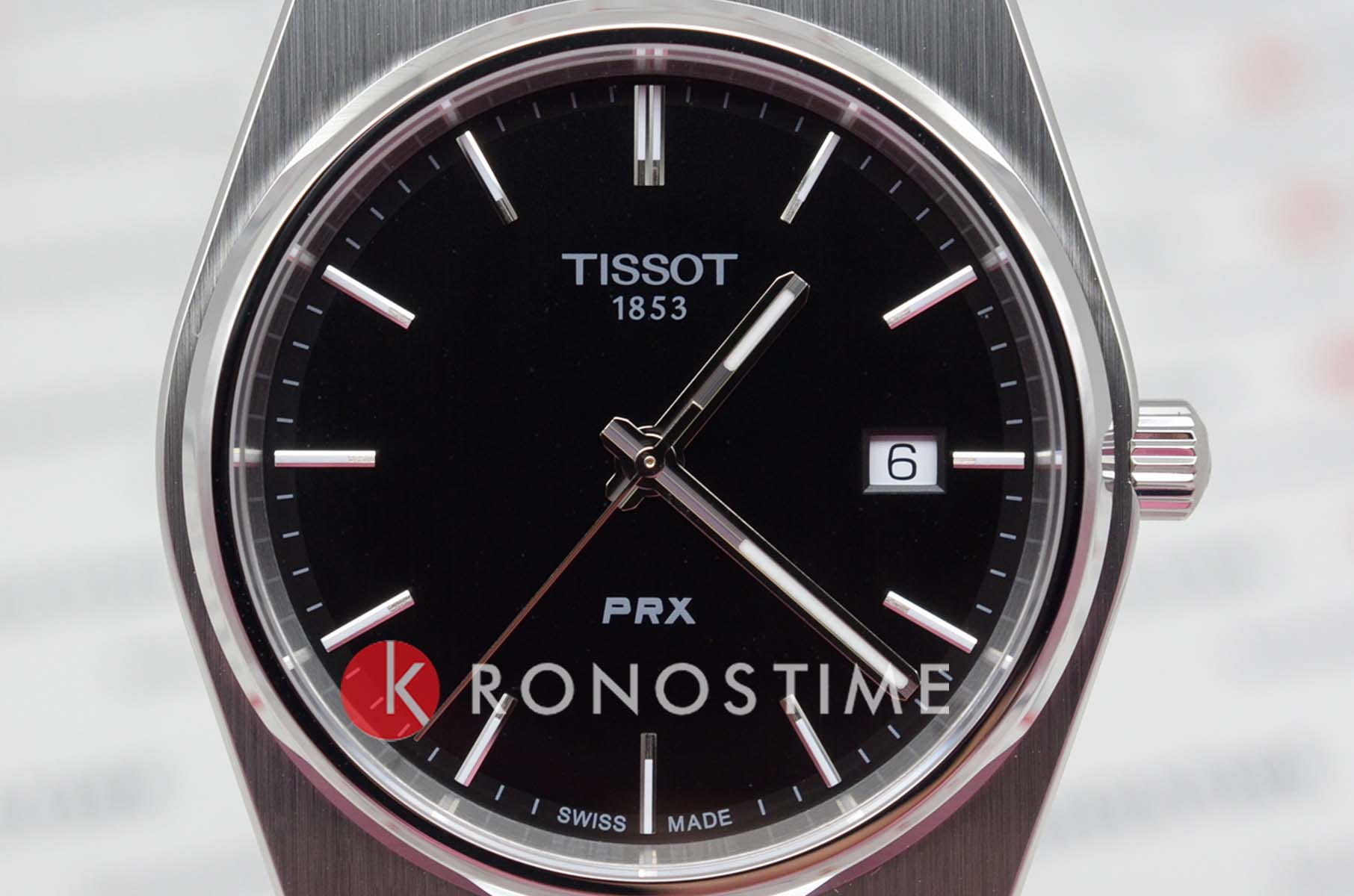 Tissot Tissot PRX T137.410.11.051.00, prx швейцария мужские часы на браслете нержавеющая сталь боковой вид