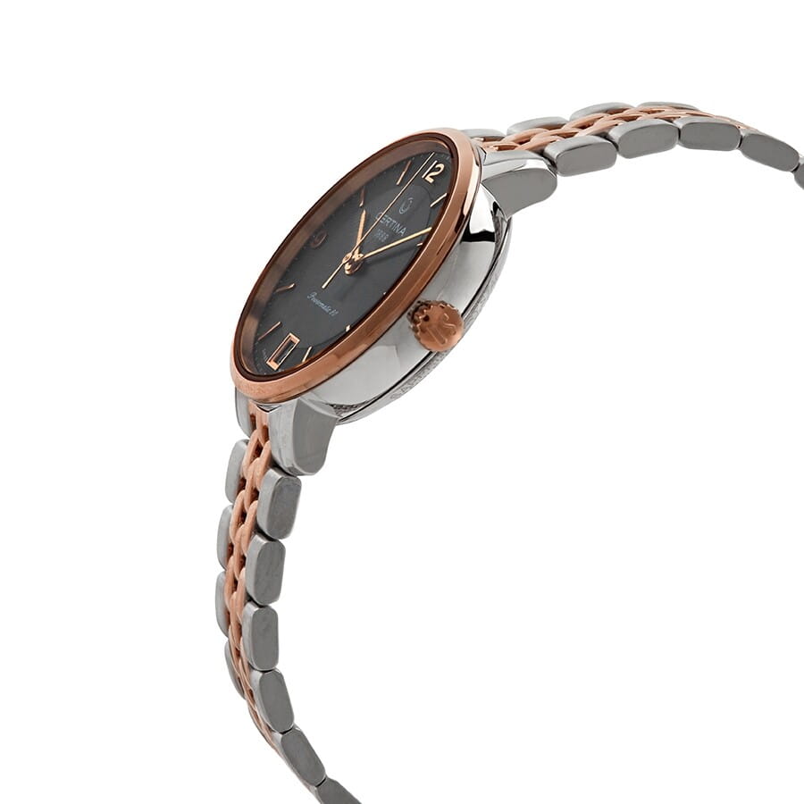 Certina Certina DS Caimano C035.207.22.087.01,  швейцария женские часы на браслете сталь c pvd покрытием боковой вид