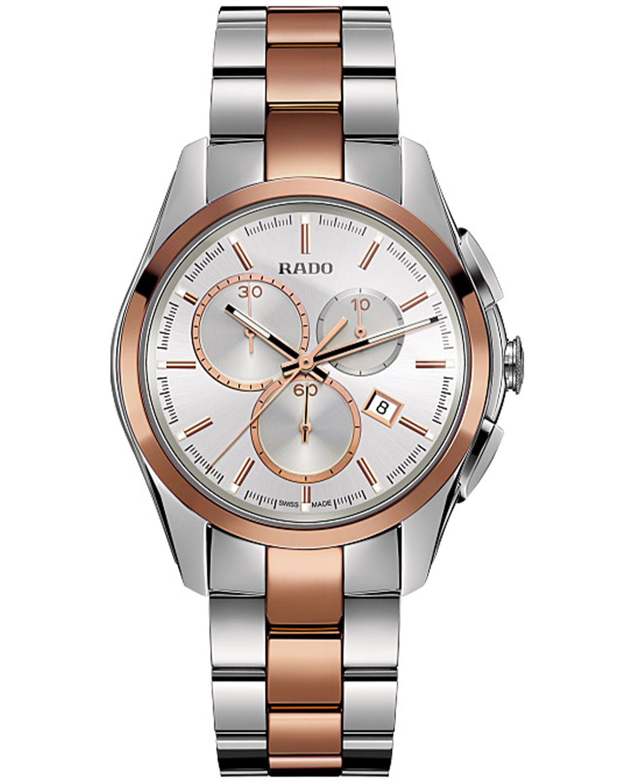 Rado Rado HyperChrome R32039102 Automatic R32039102 механические мужские часы  циферблат, браслет ceramos™ — вид спереди