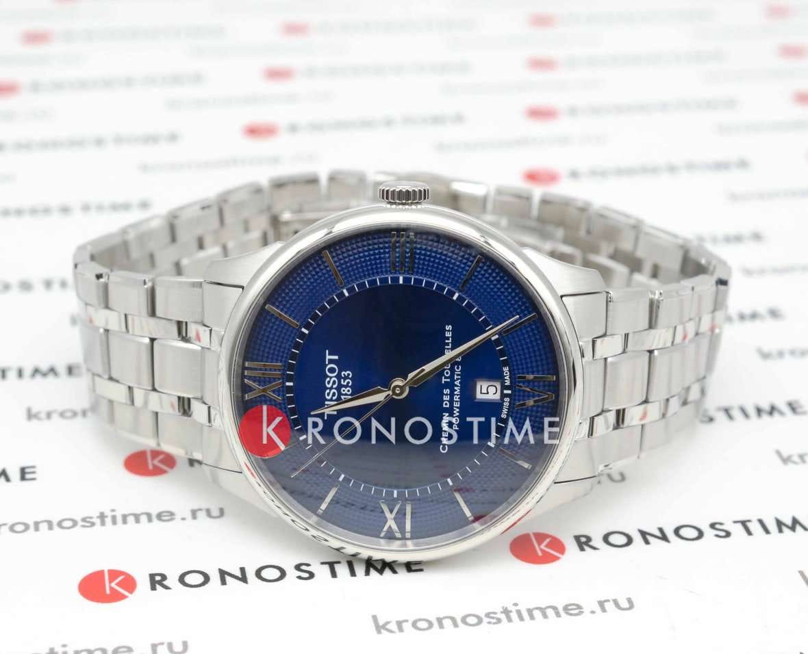 Tissot Tissot Chemin des Tourelles Powermatic 80 42mm T139.407.11.048.00 Chemin des Tourelles, наручные мужские часы фото под углом