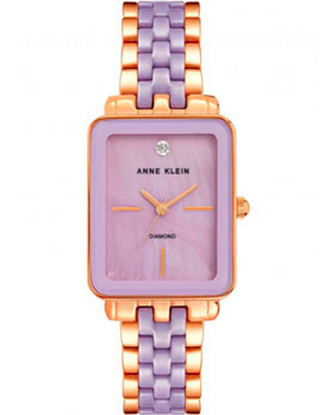 Anne Klein Anne Klein Diamond 3668LVRG  3668LVRG кварцевые женские часы  циферблат, браслет нержавеющая сталь — вид спереди