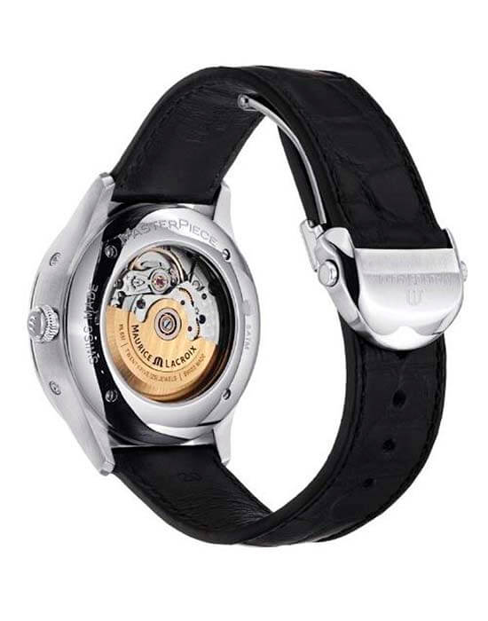 Maurice Lacroix Maurice Lacroix Masterpiece Tradition Phases de Lune MP6607-SS001-110-1, masterpiece швейцария мужские часы на браслете кожаный боковой вид