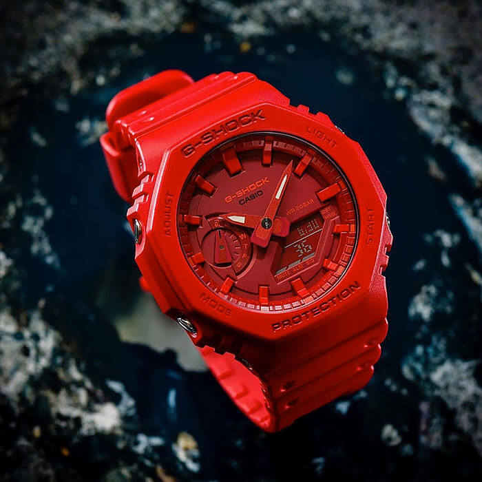 Оригинальные часы Casio Casio G-Shock GA-2100-4ADR (GA-2100-4A) в фирменной упаковке от производителя