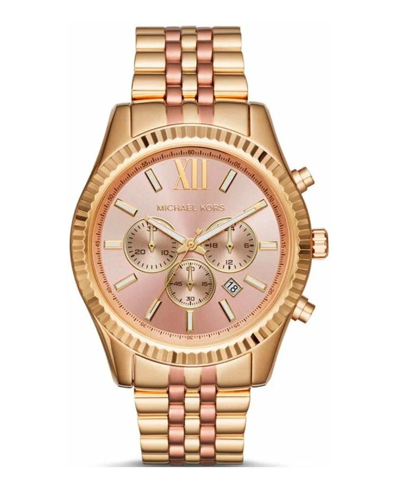 Michael Kors Michael Kors Lexington MK6473  MK6473 кварцевые женские часы шампань циферблат, браслет нержавеющая сталь с pvd-покрытием — вид спереди