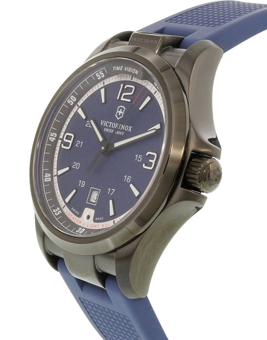 Victorinox Victorinox 241707,  швейцария мужские часы на браслете каучук боковой вид