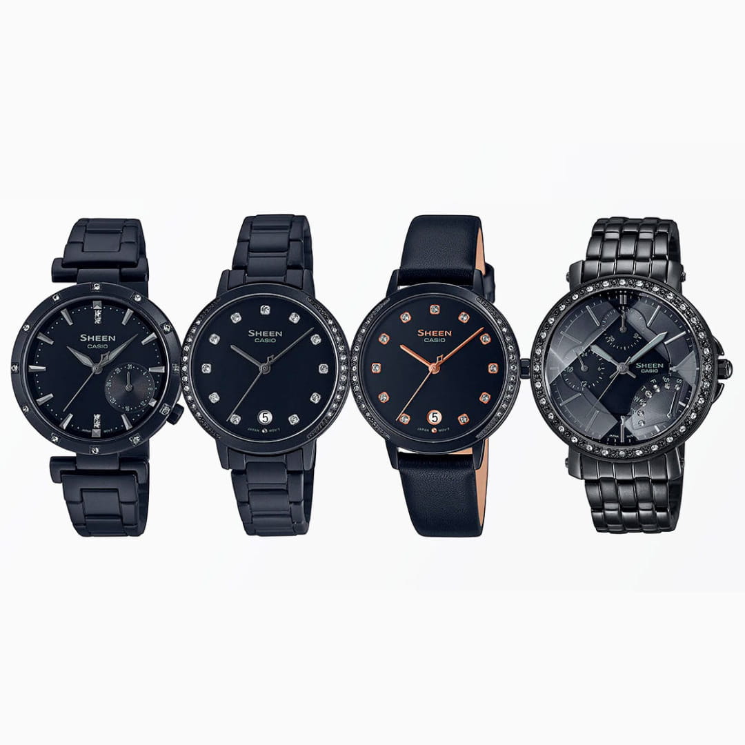 Casio Casio Sheen SHE-4543BD-1AUER, sheen япония женские часы на браслете сталь с ip покрытием боковой вид