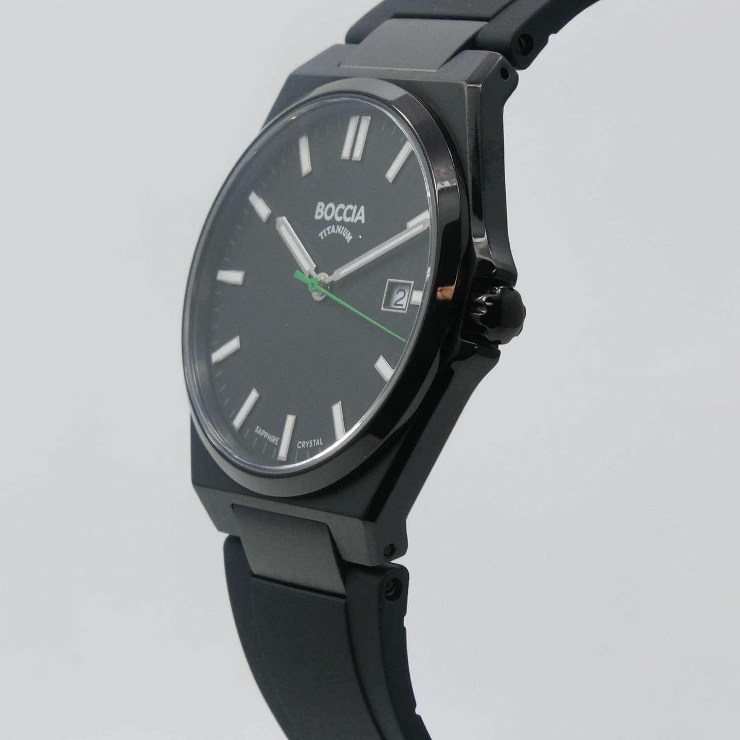 Boccia Titanium Boccia Titanium Circle-Oval 3667-04,  германия мужские часы на браслете каучук боковой вид