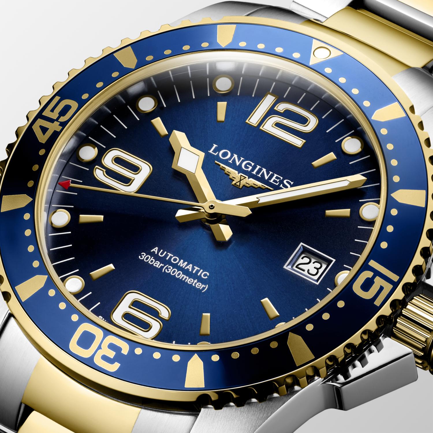 Longines Longines HydroConquest L3.742.3.96.7 , наручные мужские часы фото под углом