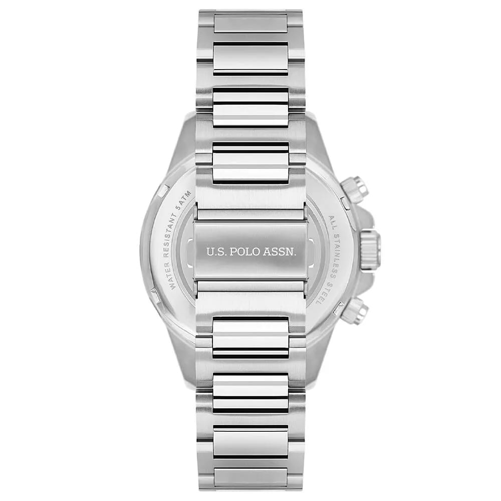 U.S. Polo Assn. U.S. Polo Assn. Crossing USPA1084-03,  сша мужские часы на браслете нержавеющая сталь боковой вид