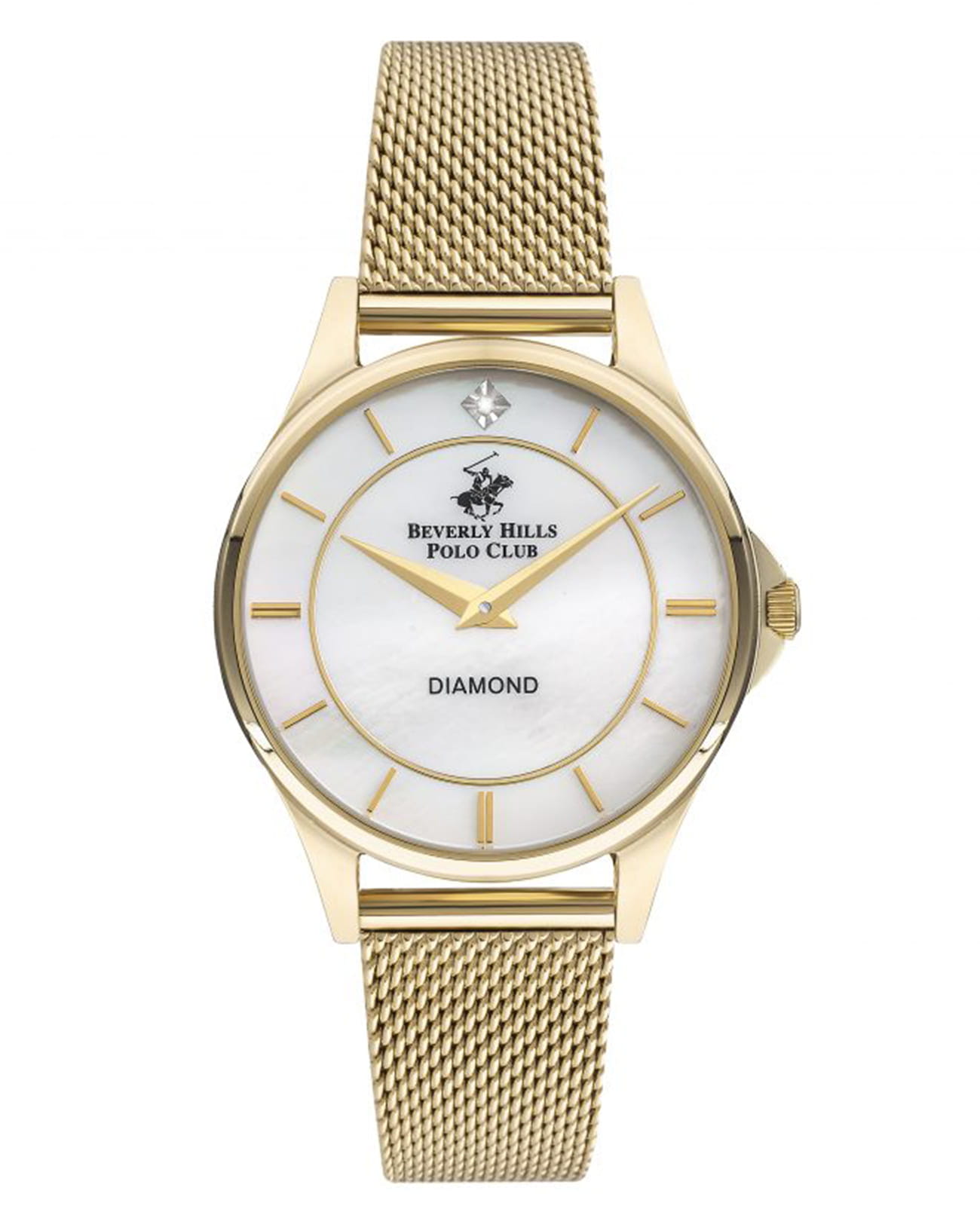 Beverly Hills Polo Club Beverly Hills Polo Club BP3242X.120  BP3242X.120 кварцевые женские часы белый циферблат, браслет нержавеющая сталь — вид спереди