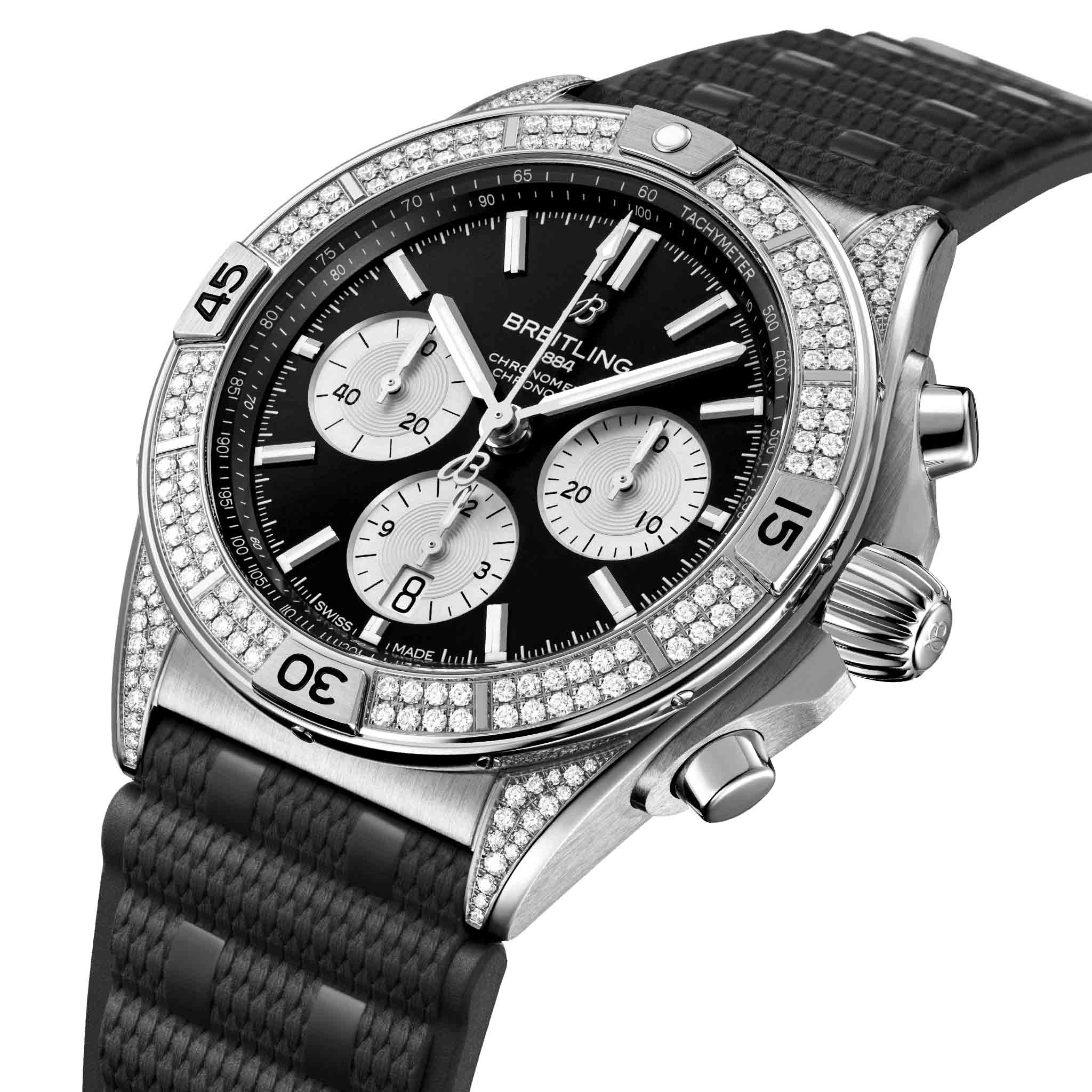 Breitling Breitling Chronomat B01 42 AB0134721B1S2 , наручные мужские часы фото под углом