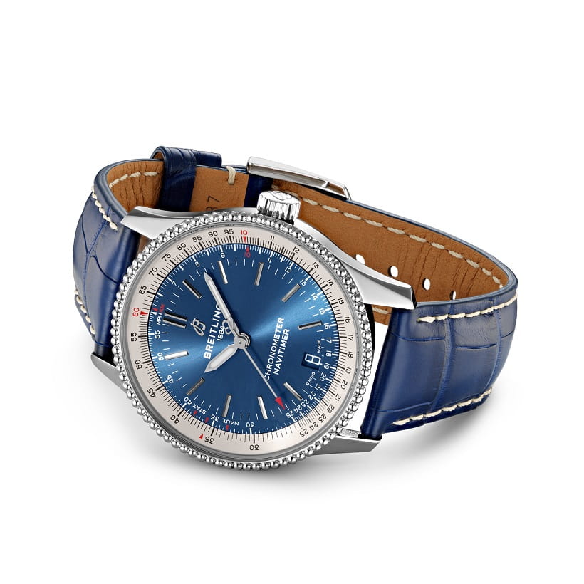 Breitling Breitling Navitimer Automatic 38 A17325211C1P1, navitimer швейцария мужские часы на браслете кожаный боковой вид