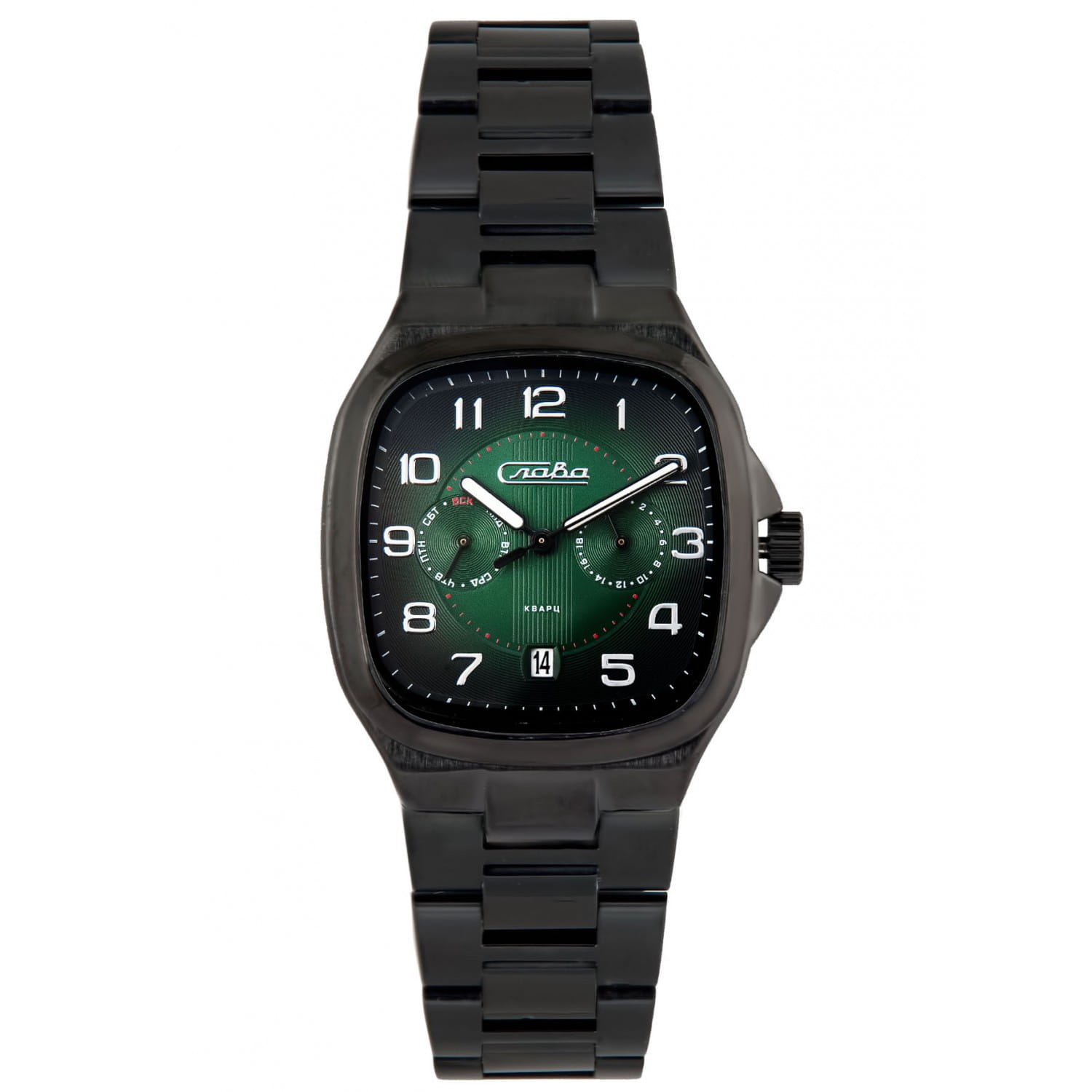 Слава Слава Традиция 2324458/100-JP21 мужские часы черный циферблат на запястье