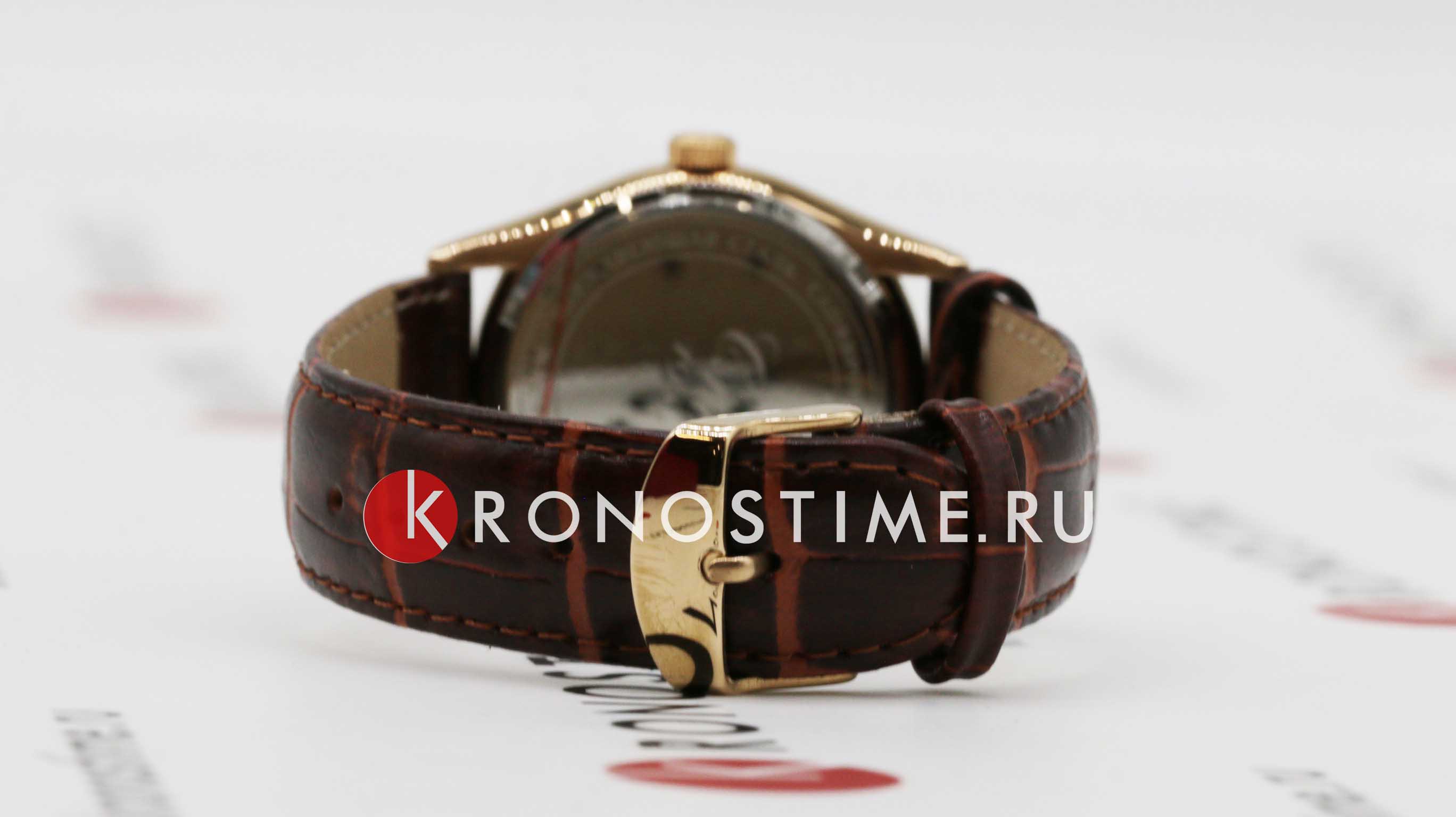 Слава Слава ПРЕМЬЕР 1493296/300-8215,  россия мужские часы на браслете кожаный боковой вид