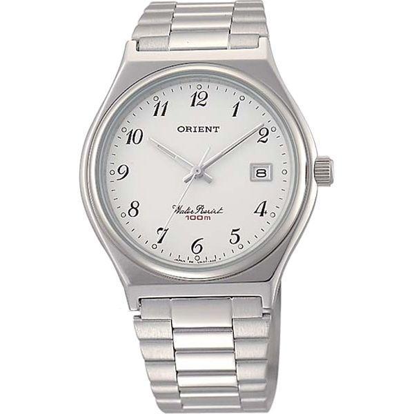 Orient Orient UN3T002S (FUN3T002S)  FUN3T002S  мужские часы белый циферблат, браслет  — вид спереди