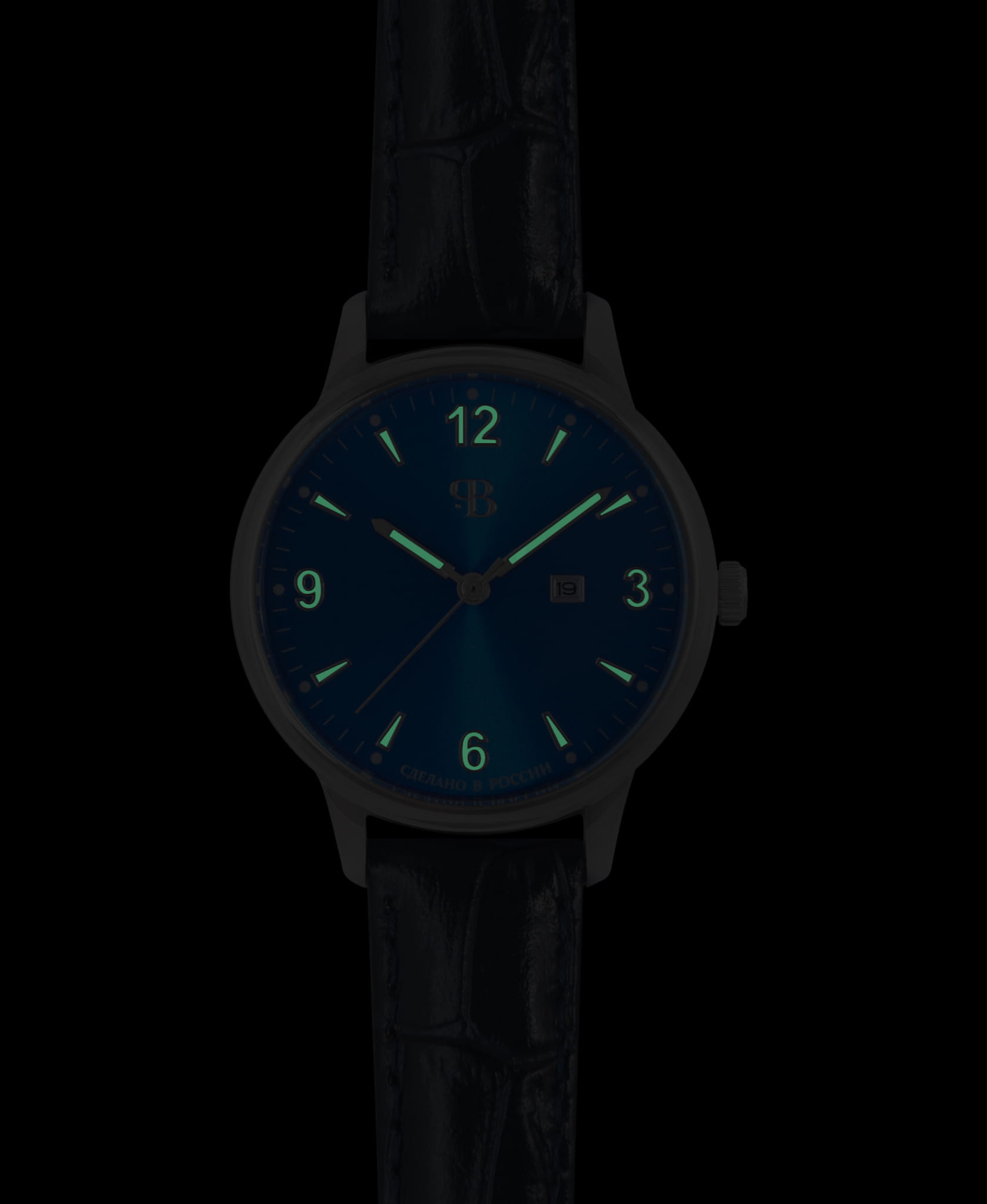 Русское Время Русское Время 13330487 женские часы синий циферблат на запястье