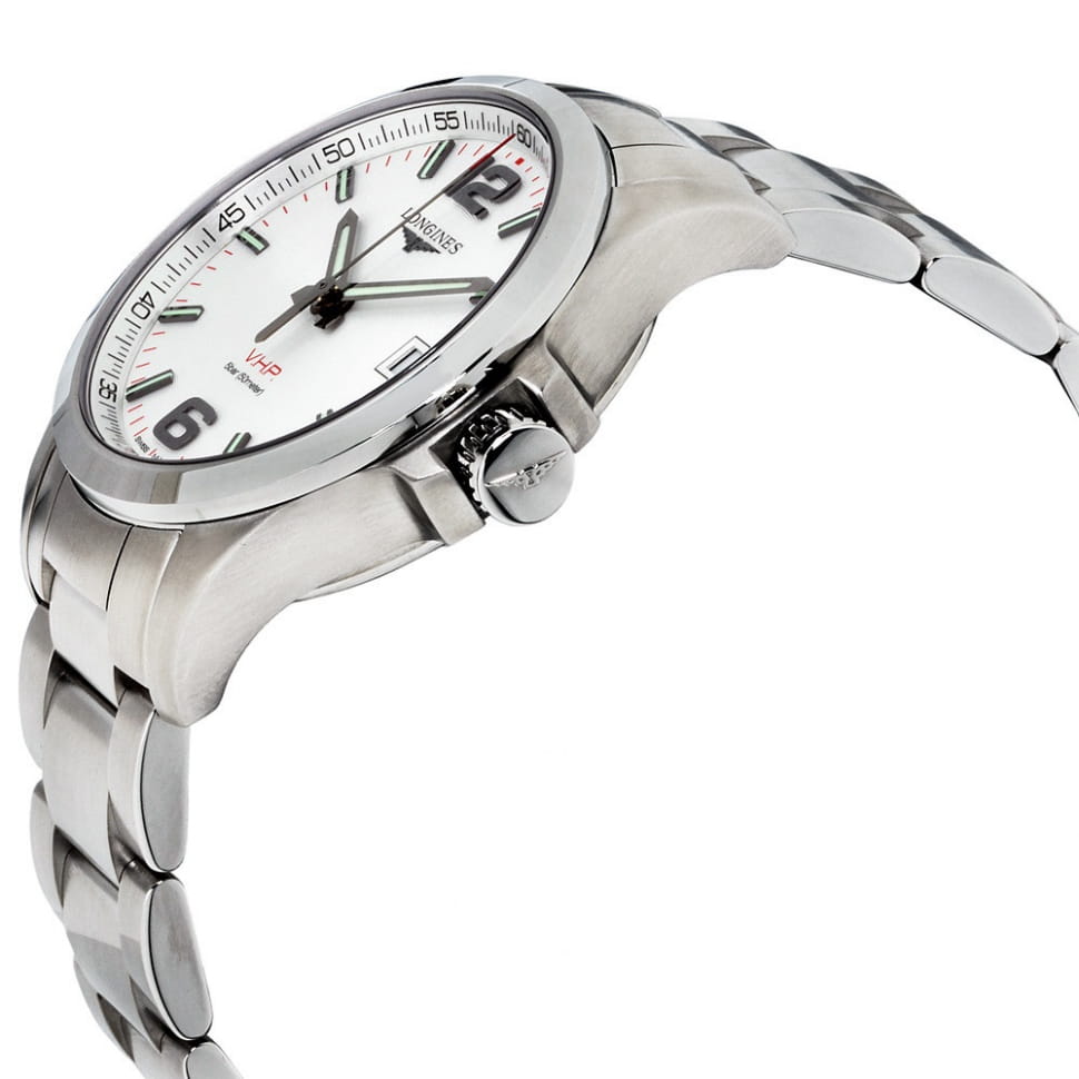 Оригинальные часы Longines Longines Conquest V.H.P. L3.716.4.76.6 кварцевые калибр механизма l288 общий вид