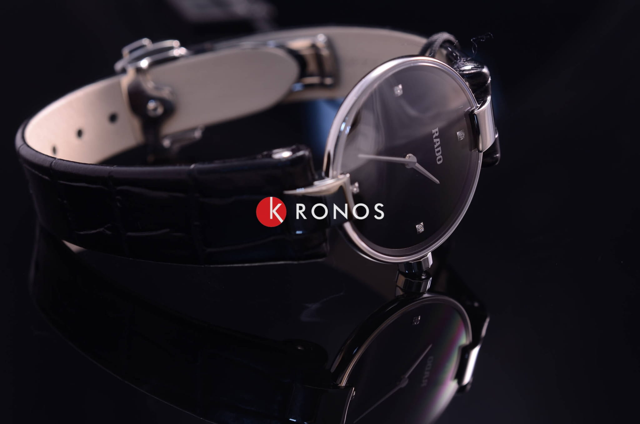 Оригинальные часы Rado Rado Coupole Diamonds R22854705 (27mm) кварцевые калибр механизма eta 280.002 общий вид