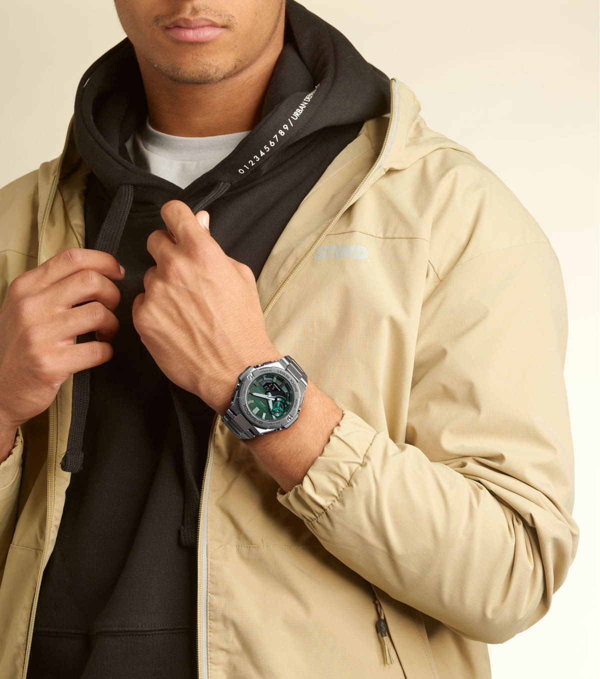 Casio Casio G-Shock GST-B500AD-3A GST G-Steel, наручные мужские часы фото под углом