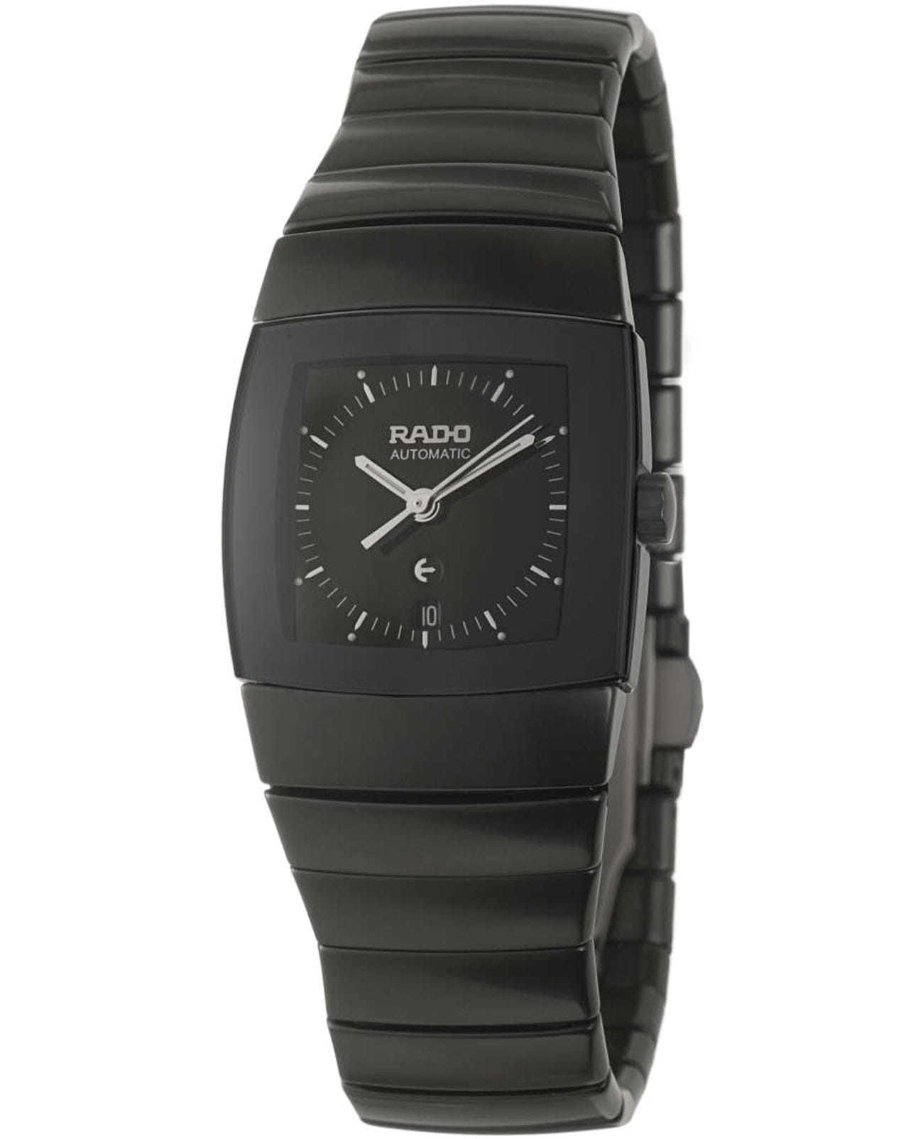 Rado Rado Sintra R13884182  R13884182 кварцевые женские часы черный циферблат, браслет высокотехнологичная керамика — вид спереди