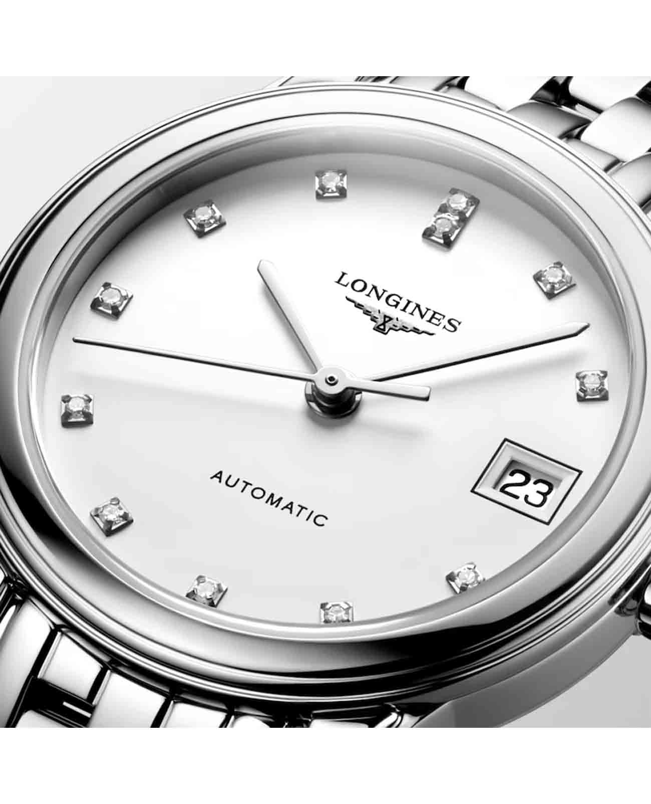 Longines Longines Flagship L4.274.4.27.6 , наручные женские часы фото под углом